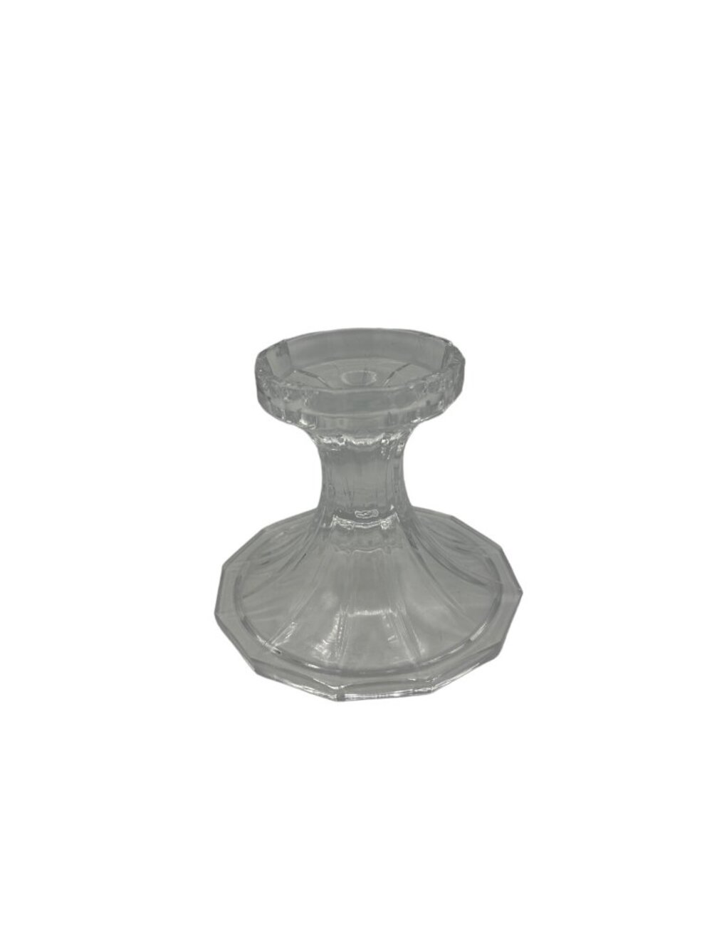 Vintage Mikasa Candle Stick Holder Large Clear Glass